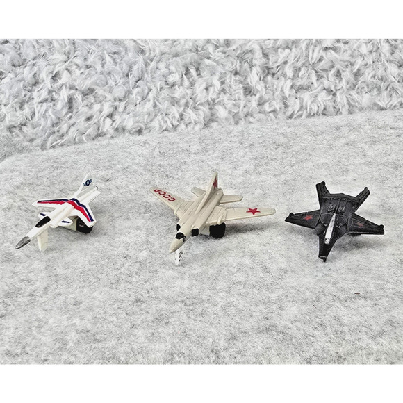 Vintage Funrise Micro Military Jets Lot of 3 Planes Grumman Russian Fighters - Picture 1 of 10